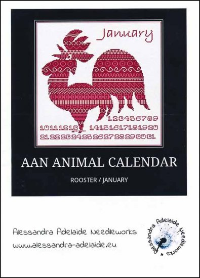 AAN Animal Calendar: January Rooster - Click Image to Close