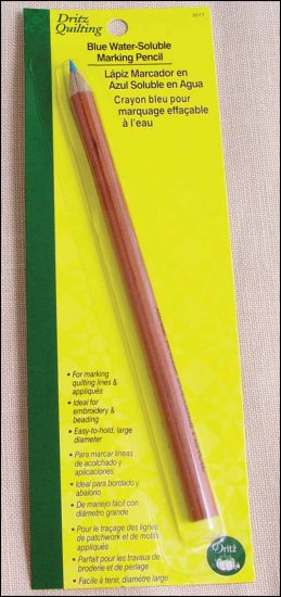 Blue Water-Soluble Marking Pencil - Click Image to Close