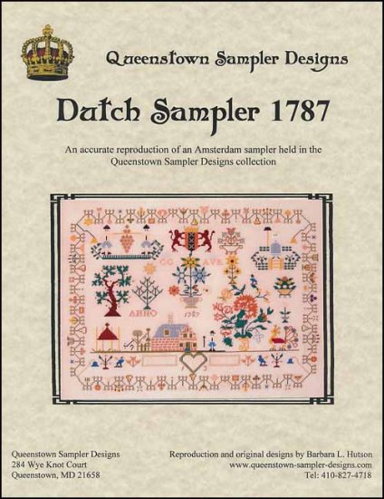 Dutch Sampler 1787 - Click Image to Close