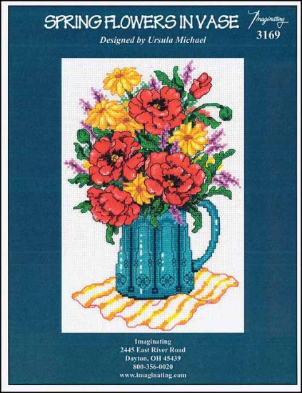 Spring Flowers In Vase - Click Image to Close