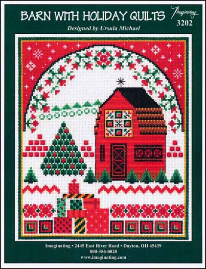 Barn With Holiday Quilts - Click Image to Close