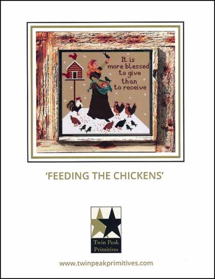 Feeding The Chickens - Click Image to Close
