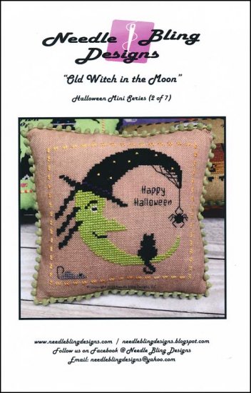 Halloween Mini: Old Witch In The Moon - Click Image to Close