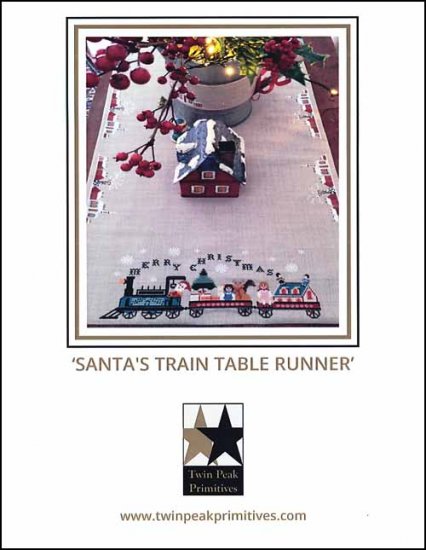 Santa's Train Table Runner - Click Image to Close