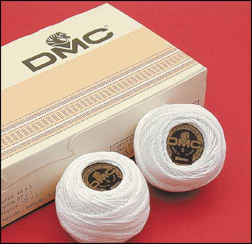DMC Pearl Cotton. Ecru, Size 8 - Click Image to Close