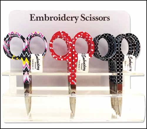 ZigZag Embroidery Scissors 6340-17 Display Unit - Click Image to Close