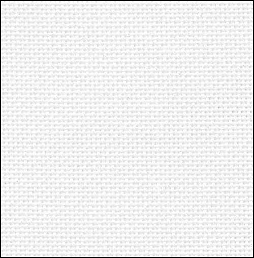 White/Silver 28ct Cotton/Rayon Evenweave - Click Image to Close