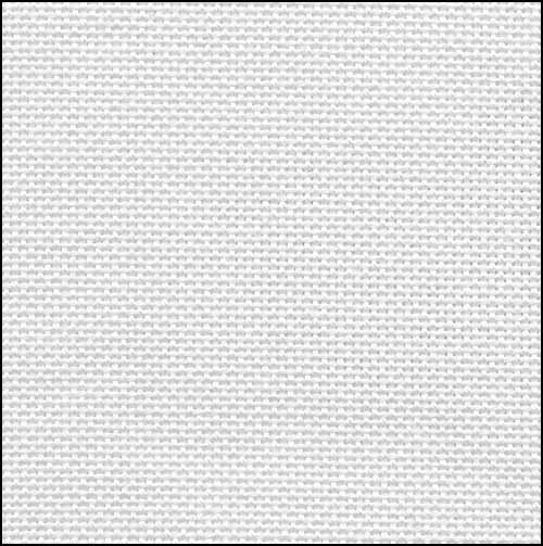 White/Silver 32ct Cotton/Rayon Evenweave - Click Image to Close