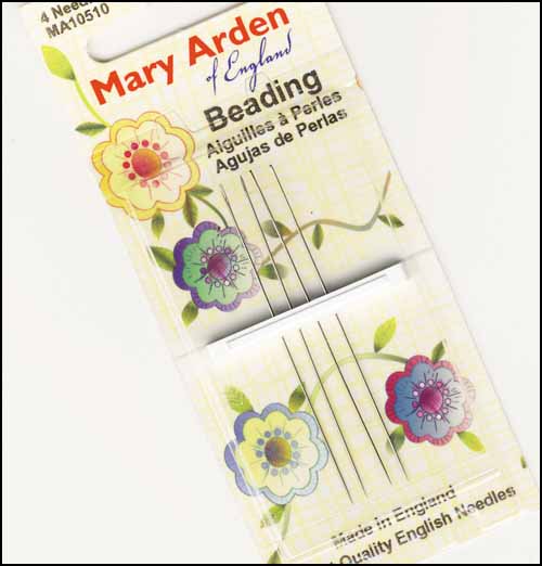 Beading Needles Size 10, Mary Arden - Click Image to Close