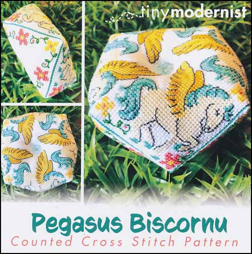 Pegasus Biscornu - Click Image to Close