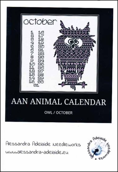 AAN Animal Calendar: October Owl - Click Image to Close