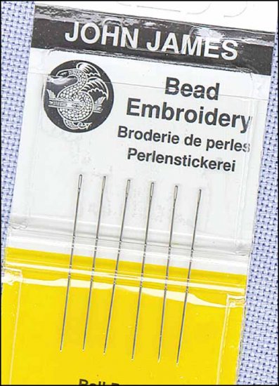 JJ Short Beading. Short Beading Needle sz 10 - Click Image to Close