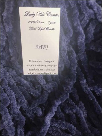 Navy Chenille - Click Image to Close