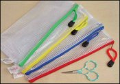 4" x 9" Mesh Zipper Storage Bag