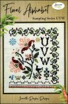 (image for) Floral Alphabet Sampling Series UVW