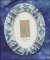 Blue Enamel Oval 2" x 3" Decorative Frame