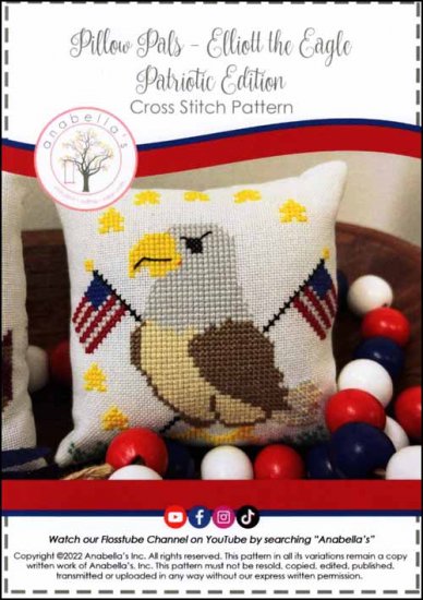 Patriotic Pillow Pals: Elliott the Eagle - Click Image to Close