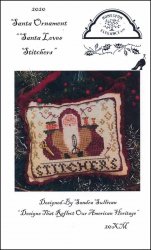2020 Santa Ornament: Santa Loves Stitchers