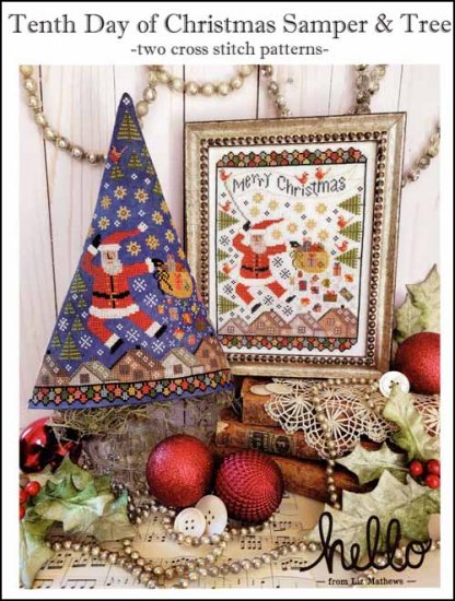 Tenth Day of Christmas Sampler and Tree - Click Image to Close