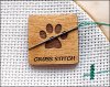 (image for) Paw Print Wood Needle Minder