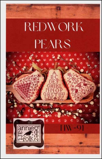Redwork Pears - Click Image to Close