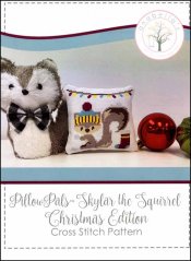 Pillow Pals Skylar The Squirrel Christmas Edition