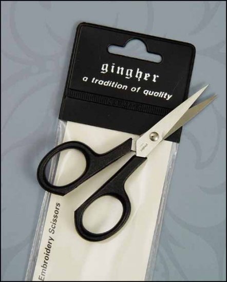 Gingher Lightweight Embroidery Scissors - Click Image to Close