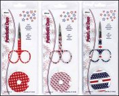 Patriotic Duo with Embroidery Scissors and Measuring Tape