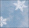 Blue Classic Snowflakes with Silver Shimmer Aida 14