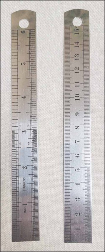 (image for) 6" Steel Ruler. 6" Ruler - Click Image to Close