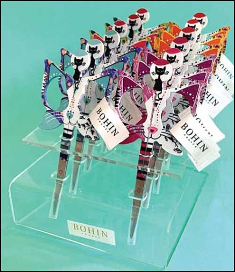 Cat Embroidery Scissors (New) in Display Unit - Click Image to Close