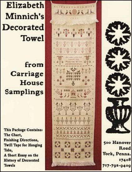 Elizabeth Minnich's Decorated Towel - Click Image to Close