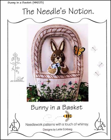 Bunny in a Basket - Click Image to Close
