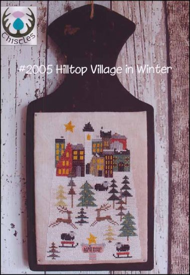Hilltop Village In Winter - Click Image to Close