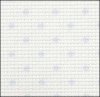 (image for) Petit Point White with Blue Dots Aida 14, 43" x 1yd, Zweigart