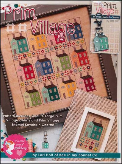 Prim Village Cross Stitch - Click Image to Close