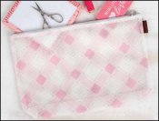 Peony Plaid Large Project Bag