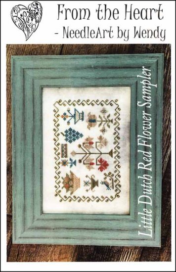 Little Dutch Red Flower Sampler - Click Image to Close