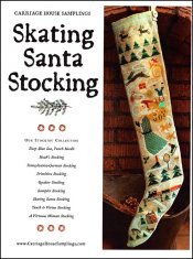 Skating Santa Stocking