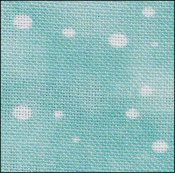 Snow on Aqua 32ct Linen