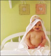 White Royal Classic Hooded Baby Towel