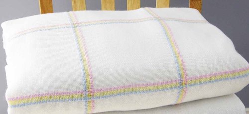 (image for) Nursery Time Baby Afghan-Antique White