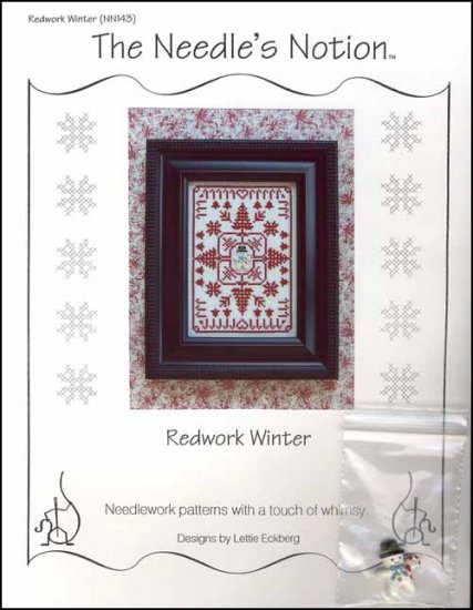 Redwork Winter - Click Image to Close