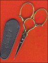 Gingher Gold Handled Epaulette Embroidery Scissors