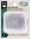 Silk Pins, Size 17, pack of 200