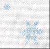 Snowflakes with Silver 28ct Linen Snowflakes with Silver 28ct Linen