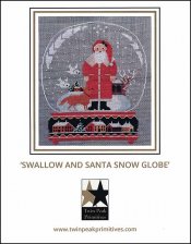 Swallow And Santa Snow Globe