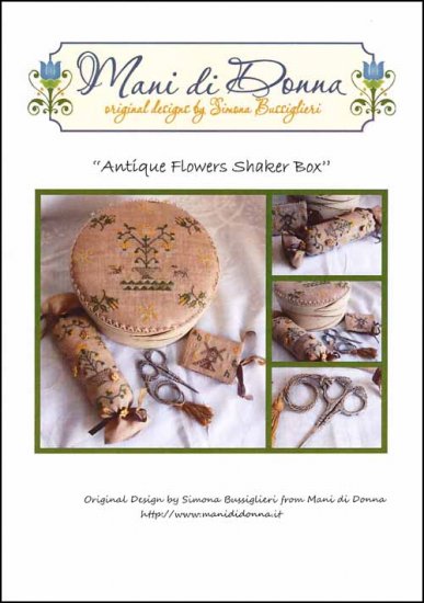 Antique Flowers Shaker Box - Click Image to Close