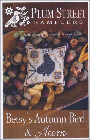 Betsy's Autumn Bird & Acorn - Click Image to Close