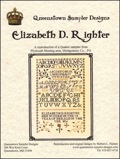 Elizabeth D. Righter 1816 - Click Image to Close